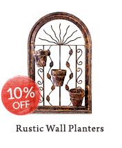 Rustic Wall Planters