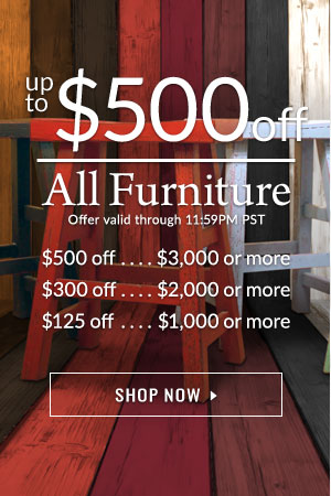 $125 - $500 Off Furniture