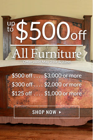 $125 - $500 Off Furniture