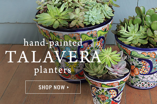 Hand-Made Talavera Planters