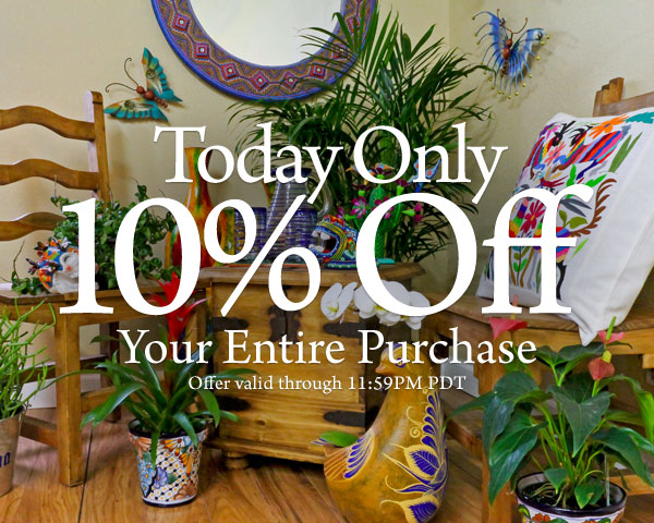 Today Only - 10% Off Your Entire Purchase