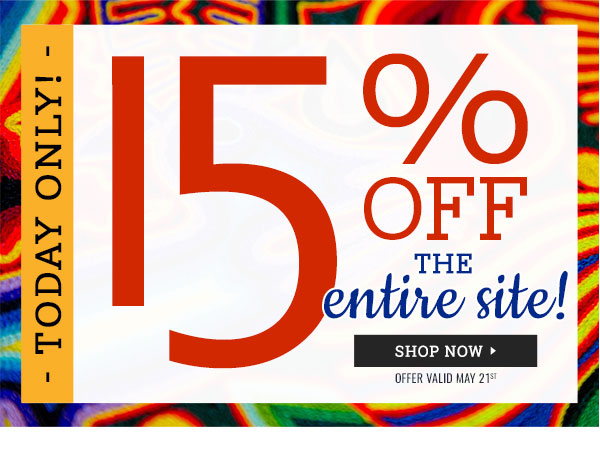 15% Off the Entire Site