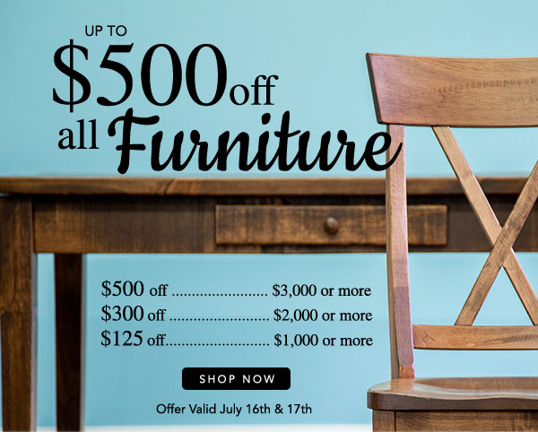 2 Days Only! Up To $500 Off All Furniture