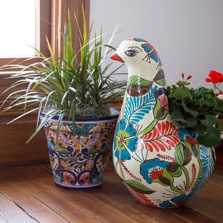 Mexican Clay Flower Pots Outdoor Mexican Planters for Sale