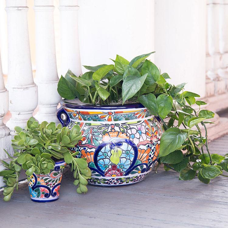 Mexican Pottery Ceramic Flower Pots for Sale La Fuente