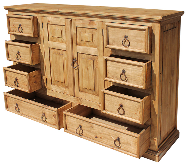 Solid Knotty Pine Dresser Mexican Pine Dresser for Sale