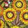 Sunflower Table Top Detail
