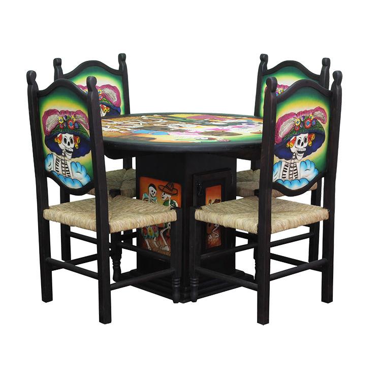 Day of the Dead Dining Set #1 - Woven Seats