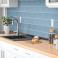 Kitchen Backsplash with Morning Blue Talavera Tile