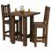 Pub Table w/ Stools in Barnwood Dark