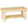 Coffee Table w/ Shelf in Clear Finish