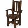 Armchair in Barnwood Dark