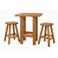 Pub Table w/ Bar Stools in Honey Pine