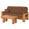 Futon w/ Coffee Table in Honey Pine