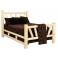 Queen Starburst Bed in Clear Finish