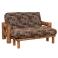 Loveseat Futon Frame in Honey Finish