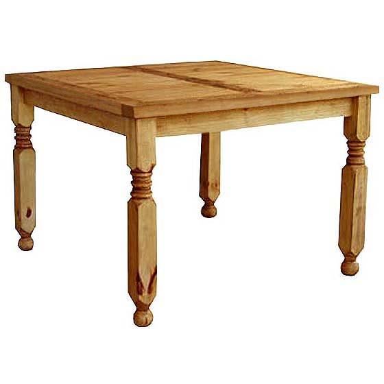 Rustic Pine Collection Square Lyon Dining Table Mes71