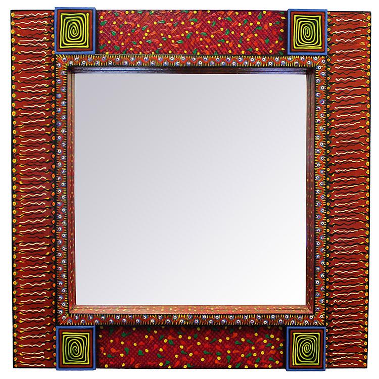 Square Chilis Mirror