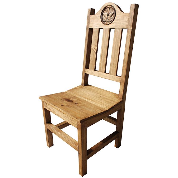 Mexican Rustic Pine Lone Star Chair