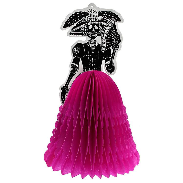 Day of the Dead Pink Paper Catrina