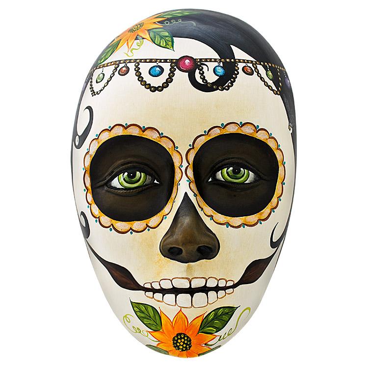 Ceramic Figures - Day of the Dead Mask - FAM21