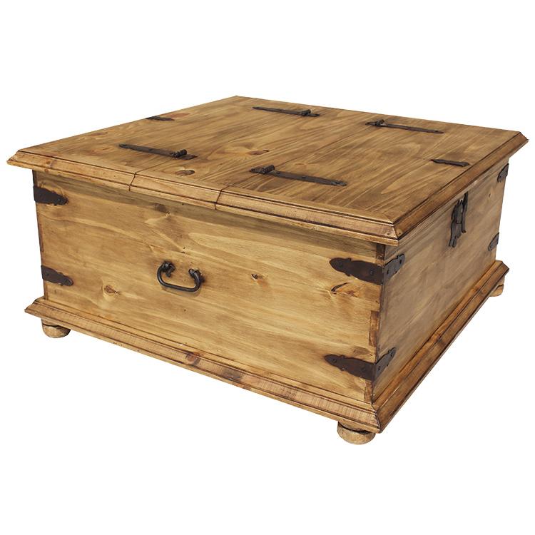 Rustic Trunk Coffee Tables, Wooden Storage Trunk Coffee Table