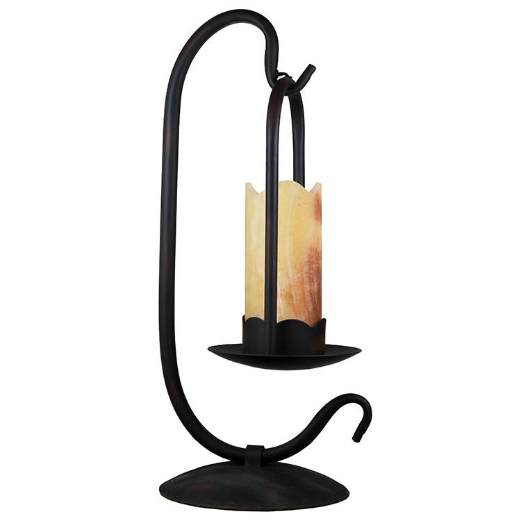 Iron &amp; Onyx Table Lamp