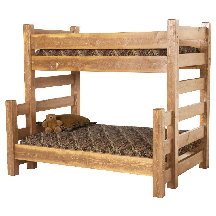 Beds And Headboards Barnwood Bunk Bed, Barnwood Bunk Beds