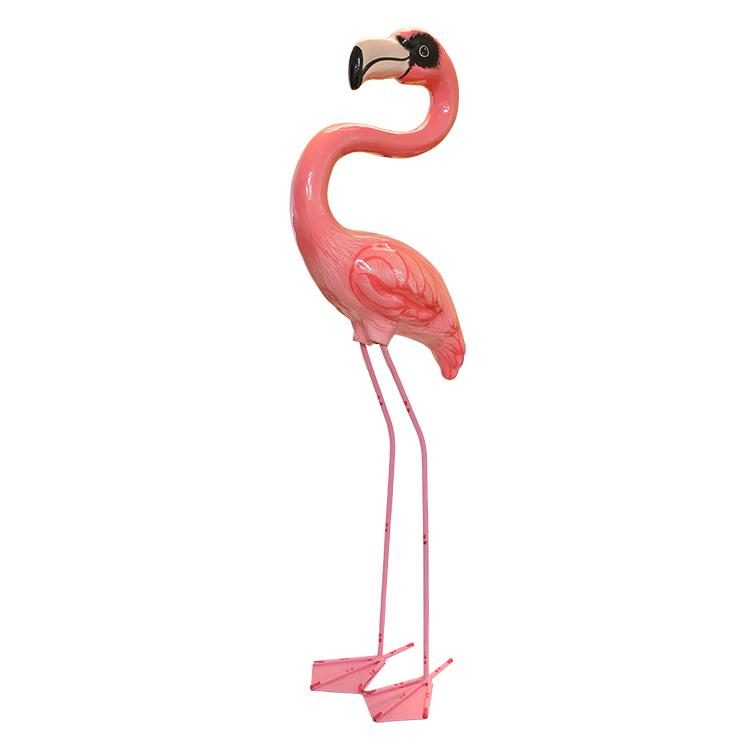 Paper Mache Large Standing Flamingo