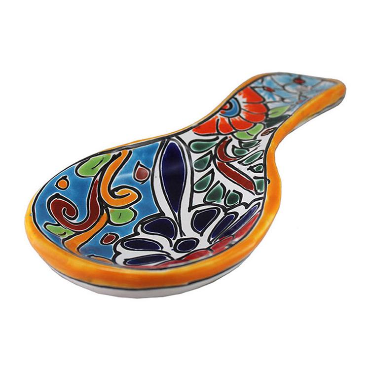 Mexican Handmade/Hand Painted/ Talavera Spoon Rest