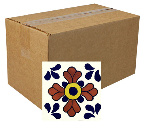 1250 Sevilla Hand-Painted Talavera Tiles (Box of 90) sku 1250