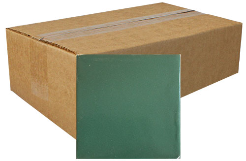 Apple Green Hand-Painted Talavera Tiles (Box of 40)