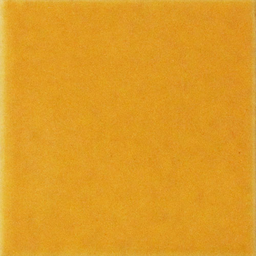 Mustard Yellow Hand-Painted Talavera Tile