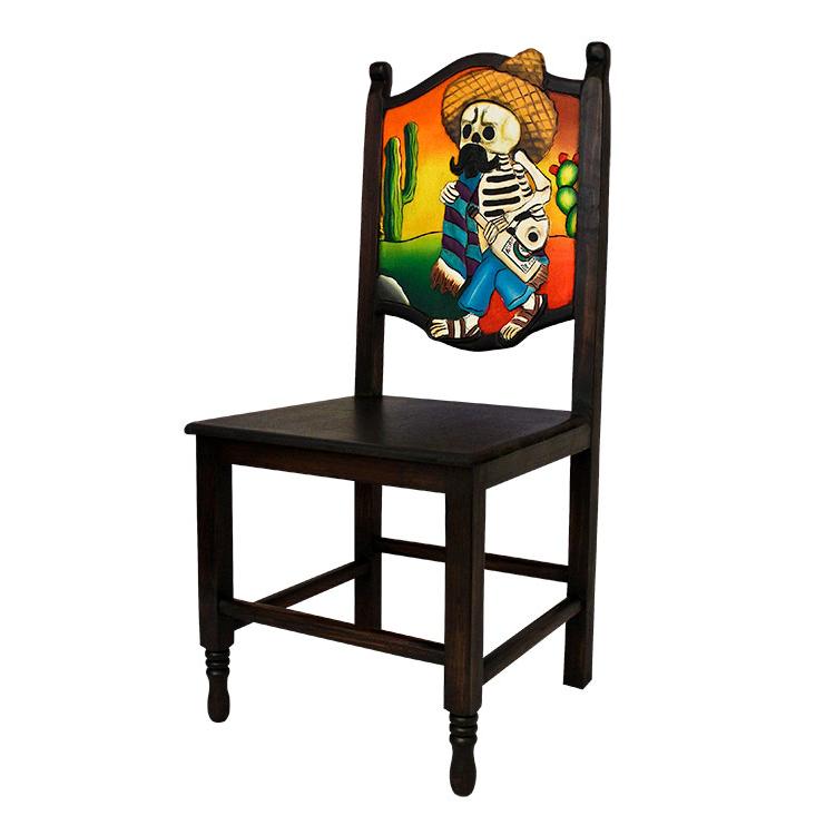 Borracho Muerto Chair - Wooden Seat