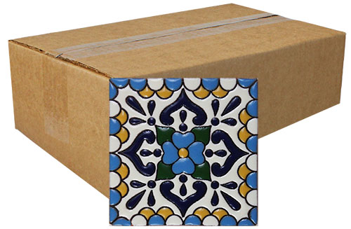 811 Relief Finish Talavera Tile - Box of 40 sku 811