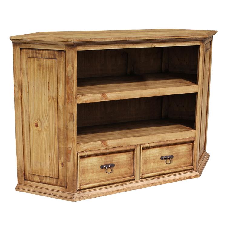 Rustic Pine Collection - Large Corner TV Stand - COM611