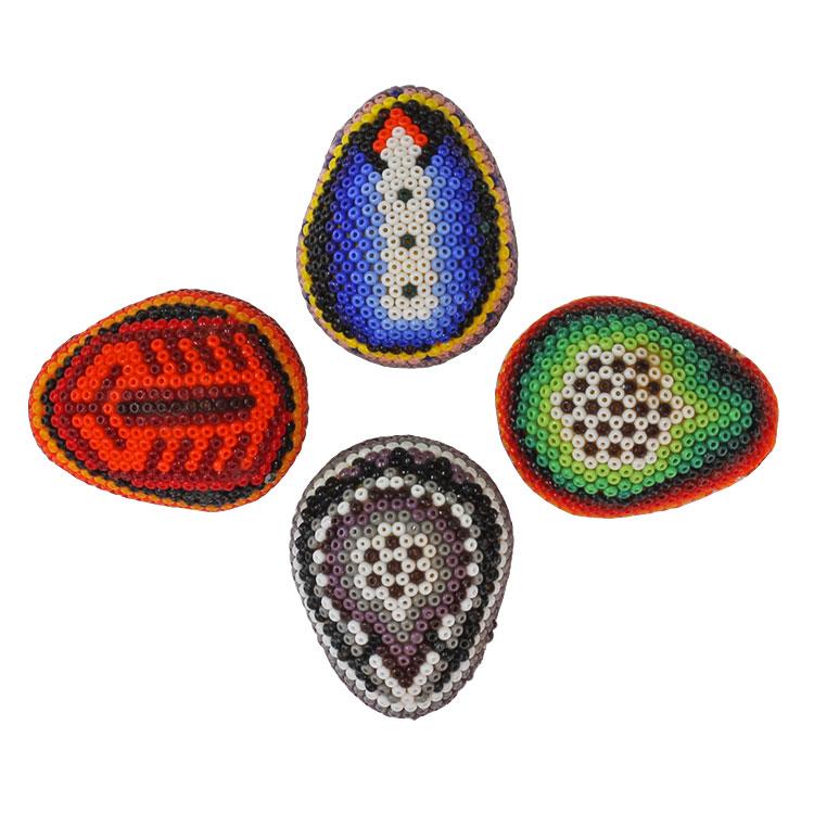 Small Huichol Egg Ornament - Pack of 4