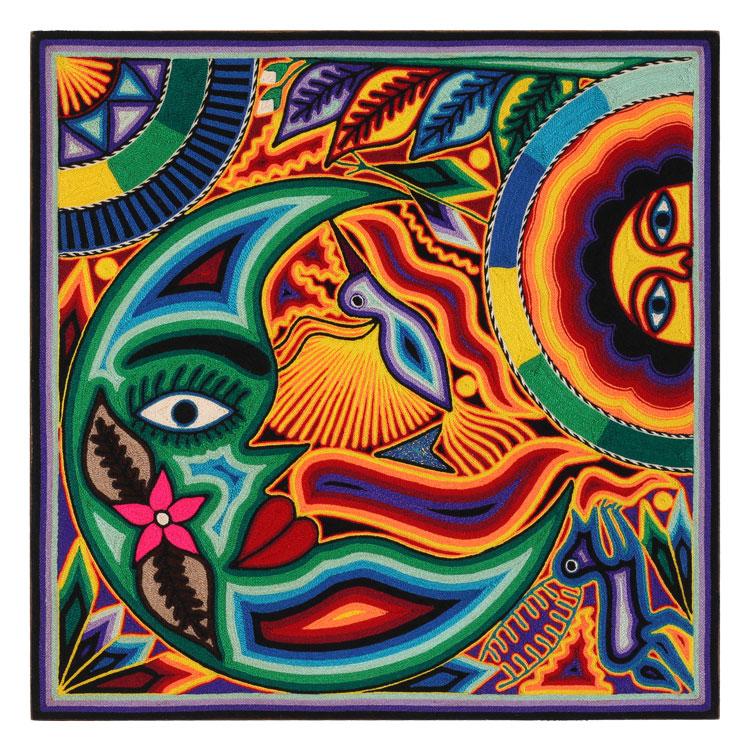 Huichol Yarn Art Collection - Huichol Yarn Painting - YP1808