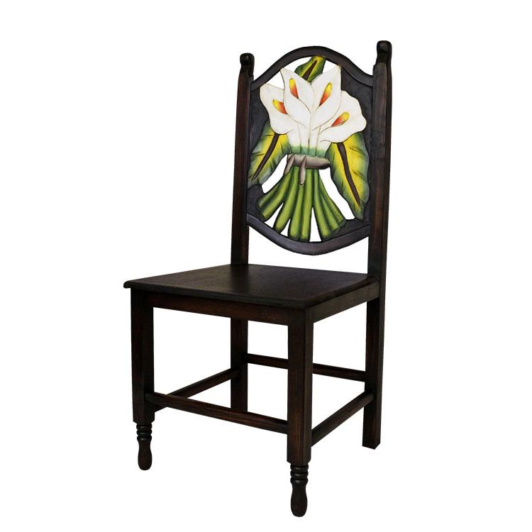 Calla Lily Chair - Wooden Seat