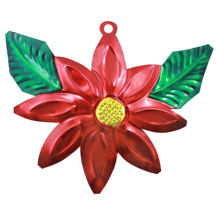 Poinsettia Ornament - Pack of 3