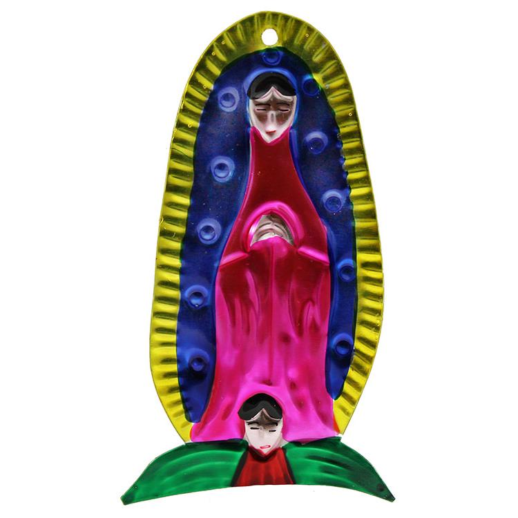 Virgin Mary Tin Ornament -Pack of 5