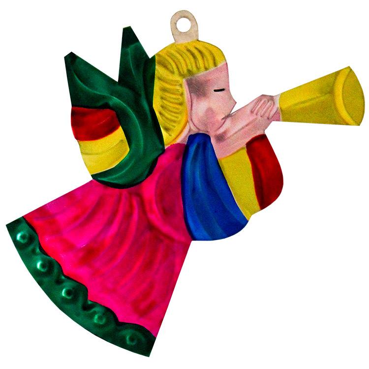 Trumpeting Angel Ornament - Pack of 3