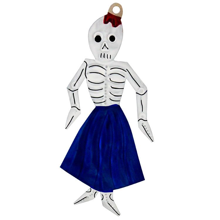 2363 Dancing Skeleton Tin Ornament -Pack of 10 sku 2363