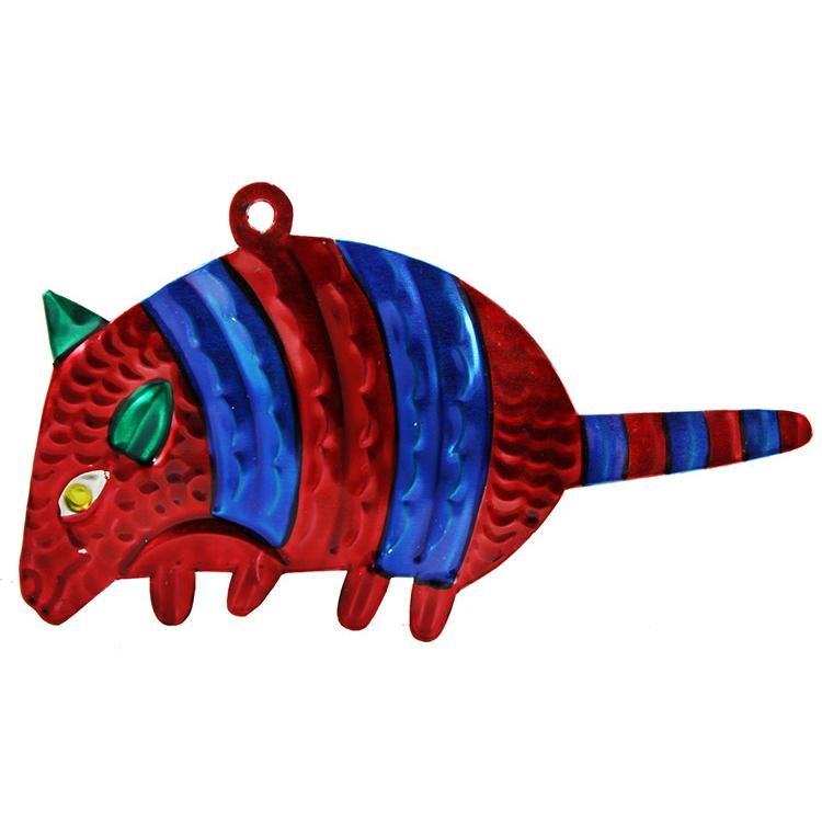 Armadilo Tin Ornament -Pack of 3