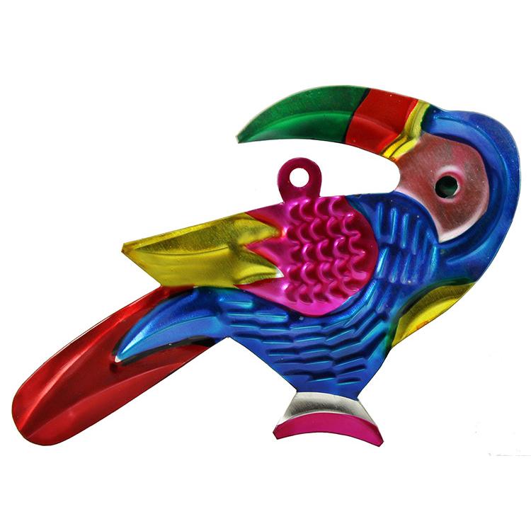 Toucan Tin Ornament -Pack of 3