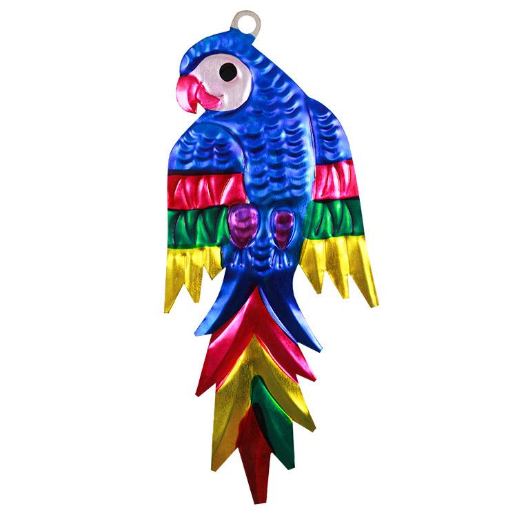 Macaw Tin Ornament -Pack of 3