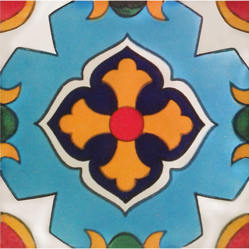 Cruz de Toledo Hand-Painted Talavera Tile