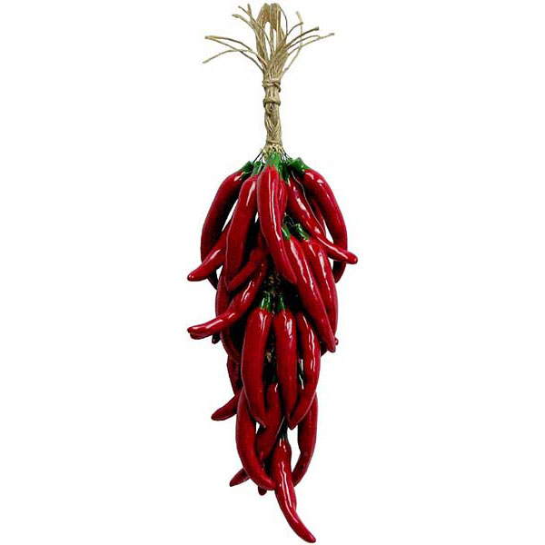 Large Ceramic Ristra: Red Miracielo Chiles