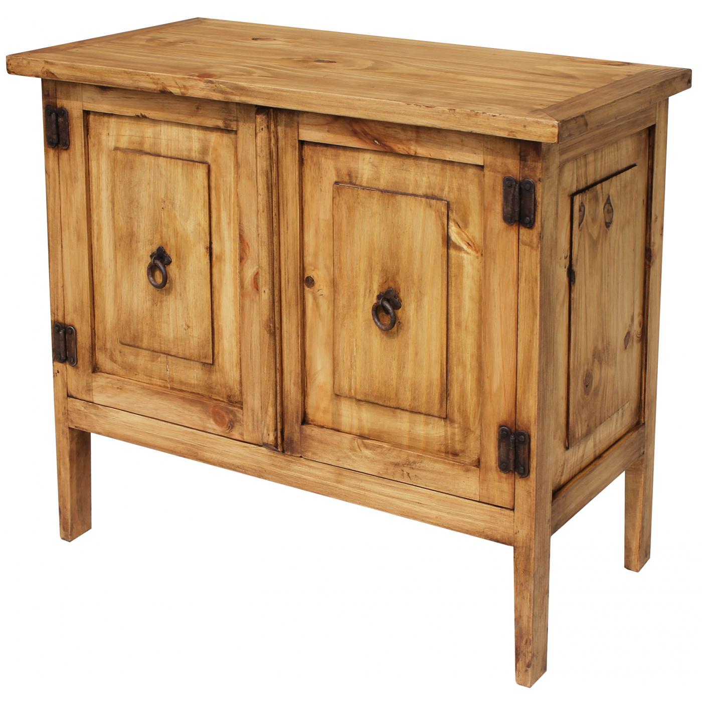 Mexican Rustic Pine Chapo Cabinet
