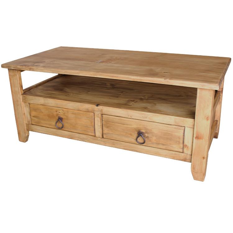 Mexican Rustic Pine San Marcos Coffee Table